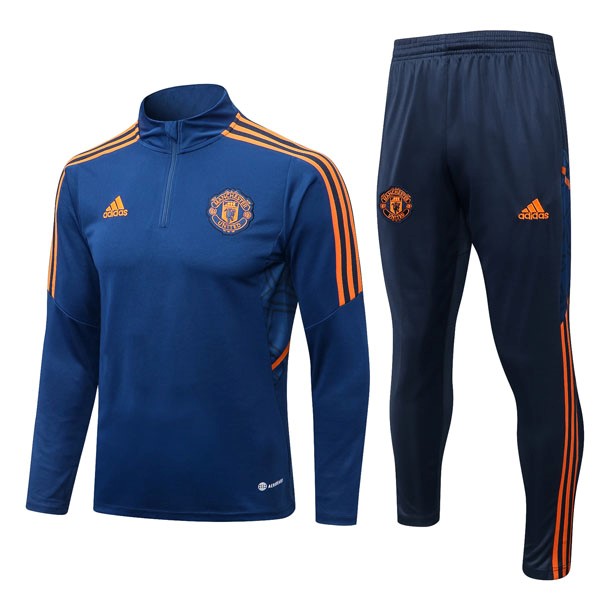 Felpa Manchester United 22/23 Blu